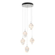 Hubbardton Forge 2023 White White Crystal (WP) Standard Chrysalis 5-Light Small Crystal Pendant