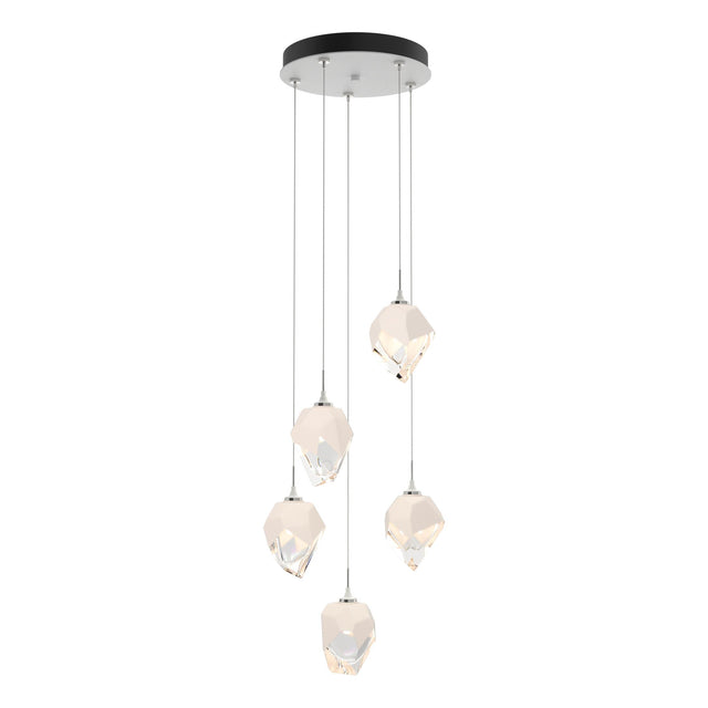 Hubbardton Forge 2023 White White Crystal (WP) Standard Chrysalis 5-Light Small Crystal Pendant