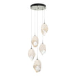 Hubbardton Forge 2023 Sterling White Crystal (WP) Long Chrysalis 5-Light Large Crystal Pendant