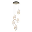 Hubbardton Forge 2023 Soft Gold White Crystal (WP) Standard Chrysalis 5-Light Large Crystal Pendant