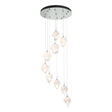 Hubbardton Forge 2023 Vintage Platinum White Crystal (WP) Standard Chrysalis 9-Light Small Crystal Pendant