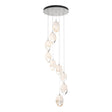 Hubbardton Forge 2023 White White Crystal (WP) Standard Chrysalis 9-Light Large Crystal Pendant