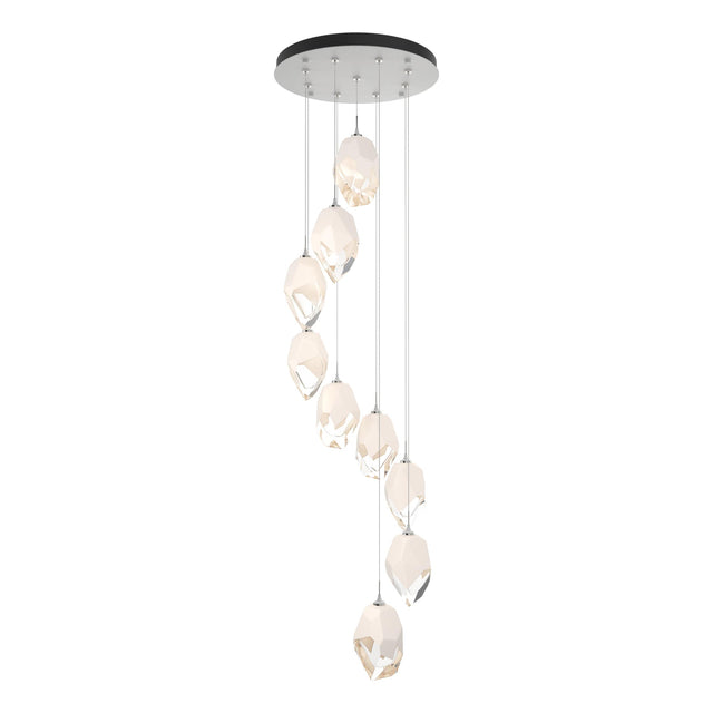 Hubbardton Forge 2023 White White Crystal (WP) Standard Chrysalis 9-Light Large Crystal Pendant