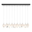 Hubbardton Forge 2023 White White Crystal (WP) Long Chrysalis 10-Light Small Crystal Pendant