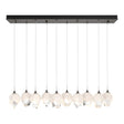 Hubbardton Forge 2023 Oil Rubbed Bronze White Crystal (WP) Long Chrysalis 10-Light Small Crystal Pendant