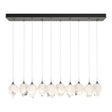 Hubbardton Forge 2023 Natural Iron White Crystal (WP) Long Chrysalis 10-Light Small Crystal Pendant