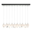 Hubbardton Forge 2023 Vintage Platinum White Crystal (WP) Standard Chrysalis 10-Light Small Crystal Pendant