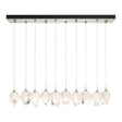 Hubbardton Forge 2023 Sterling White Crystal (WP) Standard Chrysalis 10-Light Small Crystal Pendant