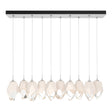 Hubbardton Forge 2023 White White Crystal (WP) Long Chrysalis 10-Light Large Crystal Pendant