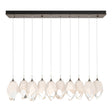 Hubbardton Forge 2023 Bronze White Crystal (WP) Long Chrysalis 10-Light Large Crystal Pendant