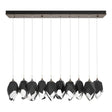 Hubbardton Forge 2023 Bronze Black Crystal (BP) Standard Chrysalis 10-Light Large Crystal Pendant