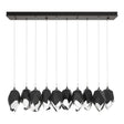 Hubbardton Forge 2023 Oil Rubbed Bronze Black Crystal (BP) Standard Chrysalis 10-Light Large Crystal Pendant