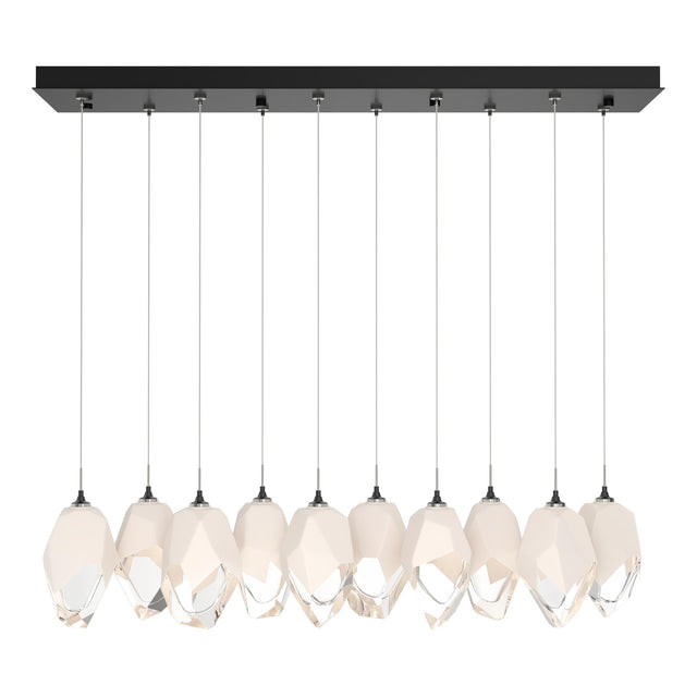 Hubbardton Forge 2023 Ink White Crystal (WP) Standard Chrysalis 10-Light Large Crystal Pendant