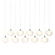 Hubbardton Forge 2022 Oil Rubbed Bronze Frosted Glass (FD) Long Ume 10-Light Pendant