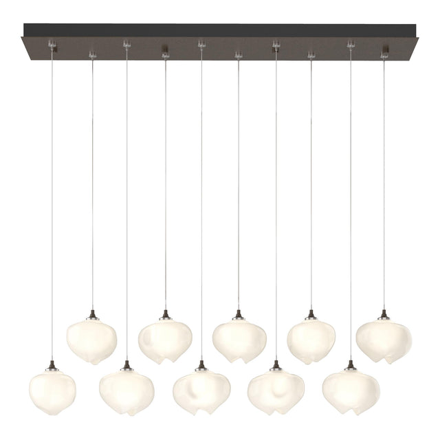 Hubbardton Forge 2022 Bronze Frosted Glass (FD) Standard Ume 10-Light Pendant