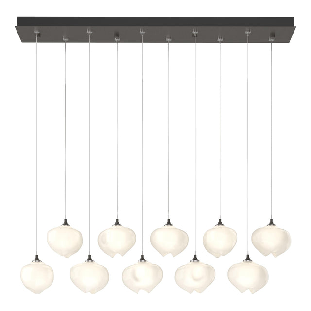 Hubbardton Forge 2022 Dark Smoke Frosted Glass (FD) Standard Ume 10-Light Pendant