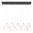 Hubbardton Forge 2022 Oil Rubbed Bronze Frosted Glass (FD) Standard Ume 10-Light Pendant