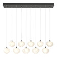 Hubbardton Forge 2022 Natural Iron Frosted Glass (FD) Standard Ume 10-Light Pendant