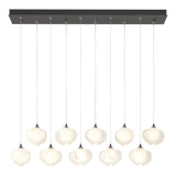 Hubbardton Forge 2022 Natural Iron Frosted Glass (FD) Standard Ume 10-Light Pendant