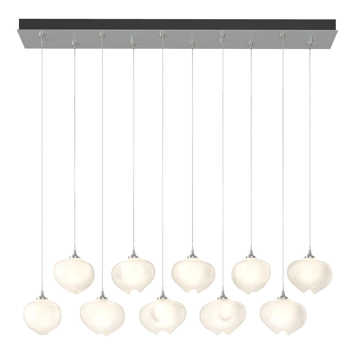 Hubbardton Forge 2022 Vintage Platinum Frosted Glass (FD) Standard Ume 10-Light Pendant