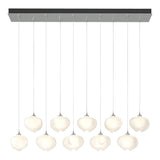Hubbardton Forge 2022 Vintage Platinum Frosted Glass (FD) Standard Ume 10-Light Pendant