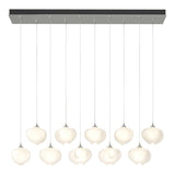 Hubbardton Forge 2022 Sterling Frosted Glass (FD) Standard Ume 10-Light Pendant