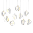 Hubbardton Forge 2023 White Opal Glass (GG) Long Riza 10-Light Pendant