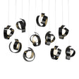 Hubbardton Forge 2023 Ink Opal Glass (GG) Long Riza 10-Light Pendant