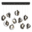 Hubbardton Forge 2023 Oil Rubbed Bronze Opal Glass (GG) Standard Riza 10-Light Pendant