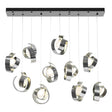 Hubbardton Forge 2023 Sterling Opal Glass (GG) Standard Riza 10-Light Pendant