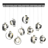 Hubbardton Forge 2023 Sterling Opal Glass (GG) Standard Riza 10-Light Pendant