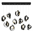 Hubbardton Forge 2023 Ink Opal Glass (GG) Standard Riza 10-Light Pendant