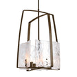 Hubbardton Forge 2021 Bronze White Swirl Glass (YR) Multi Arc Pendant