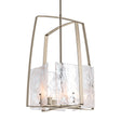 Hubbardton Forge 2021 Soft Gold White Swirl Glass (YR) Multi Arc Pendant