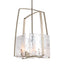 Hubbardton Forge 2021 Soft Gold White Swirl Glass (YR) Multi Arc Pendant