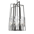 Hubbardton Forge 2023 Oil Rubbed Bronze White Swirl Glass (YR) Multi Arc 8-Light Tall Pendant