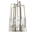 Hubbardton Forge 2023 Soft Gold White Swirl Glass (YR) Multi Arc 8-Light Tall Pendant