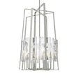 Hubbardton Forge 2023 Sterling White Swirl Glass (YR) Multi Arc 8-Light Tall Pendant