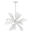 Hubbardton Forge 2023 White Crystal Multi Luma 12-Light Starburst Pendant