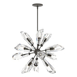 Hubbardton Forge 2023 Dark Smoke Crystal Multi Luma 12-Light Starburst Pendant