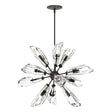 Hubbardton Forge 2023 Oil Rubbed Bronze Crystal Multi Luma 12-Light Starburst Pendant