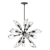 Hubbardton Forge 2023 Oil Rubbed Bronze Crystal Multi Luma 12-Light Starburst Pendant