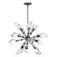 Hubbardton Forge 2023 Natural Iron Crystal Multi Luma 12-Light Starburst Pendant