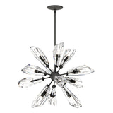 Hubbardton Forge 2023 Natural Iron Crystal Multi Luma 12-Light Starburst Pendant