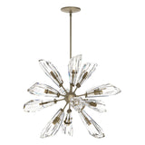 Hubbardton Forge 2023 Soft Gold Crystal Multi Luma 12-Light Starburst Pendant