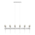 Hubbardton Forge 2023 White Cast Glass (YC) Multi Echo 12-Light Linear Pendant