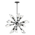 Hubbardton Forge 2023 Ink Crystal Multi Luma 12-Light Starburst Pendant