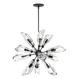 Hubbardton Forge 2023 Ink Crystal Multi Luma 12-Light Starburst Pendant
