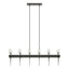 Hubbardton Forge 2023 Oil Rubbed Bronze Cast Glass (YC) Multi Echo 12-Light Linear Pendant