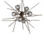 Hubbardton Forge 2021 Bronze Cool Grey Glass (YL) Multi Griffin Starburst Pendant